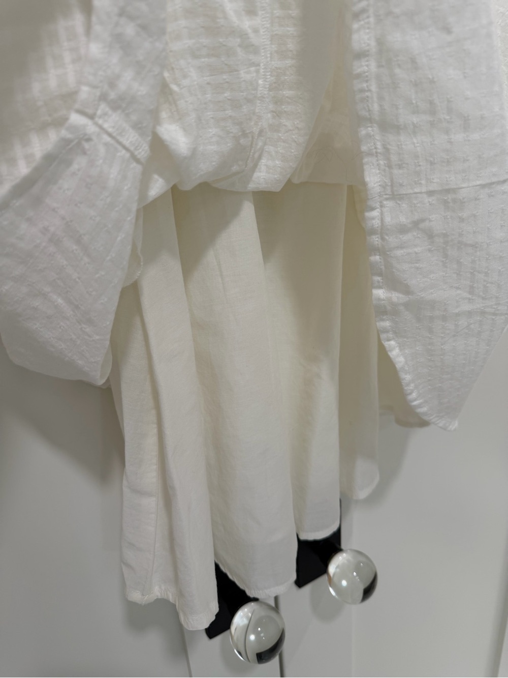 Sundance XL White Embroidered Cotton Boho Midi Dress High Low Lined - Picture 11 of 14